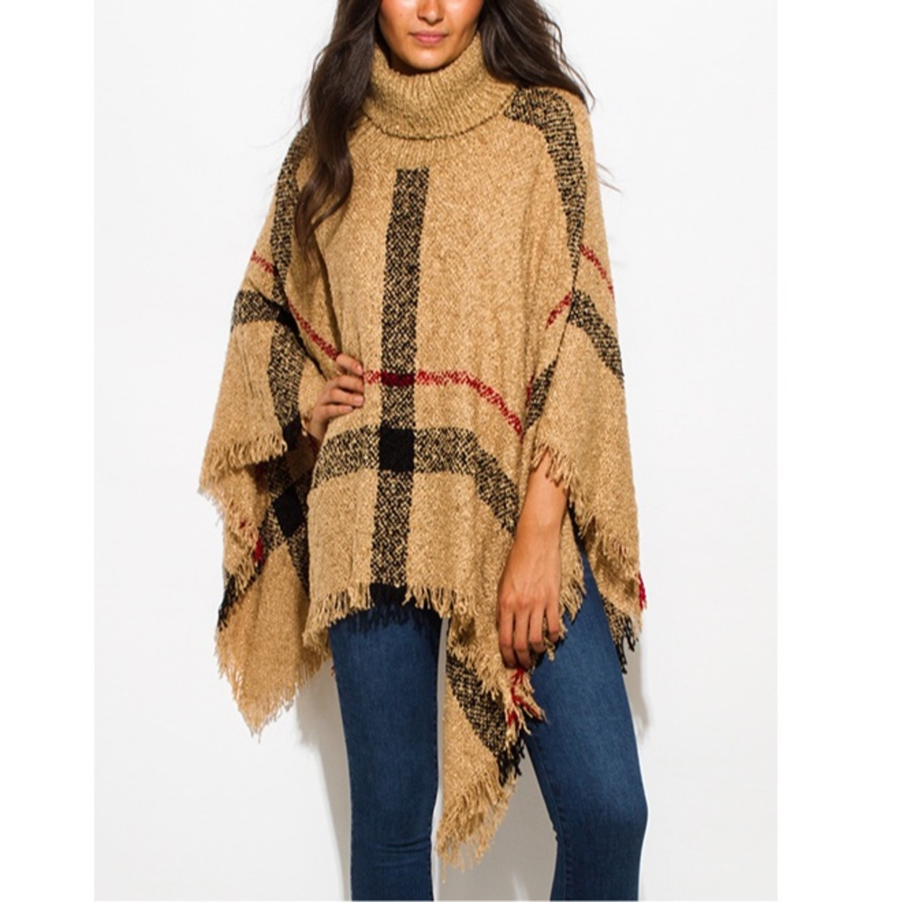 💗 TURTLENECK PONCHO - Picture 4 of 7